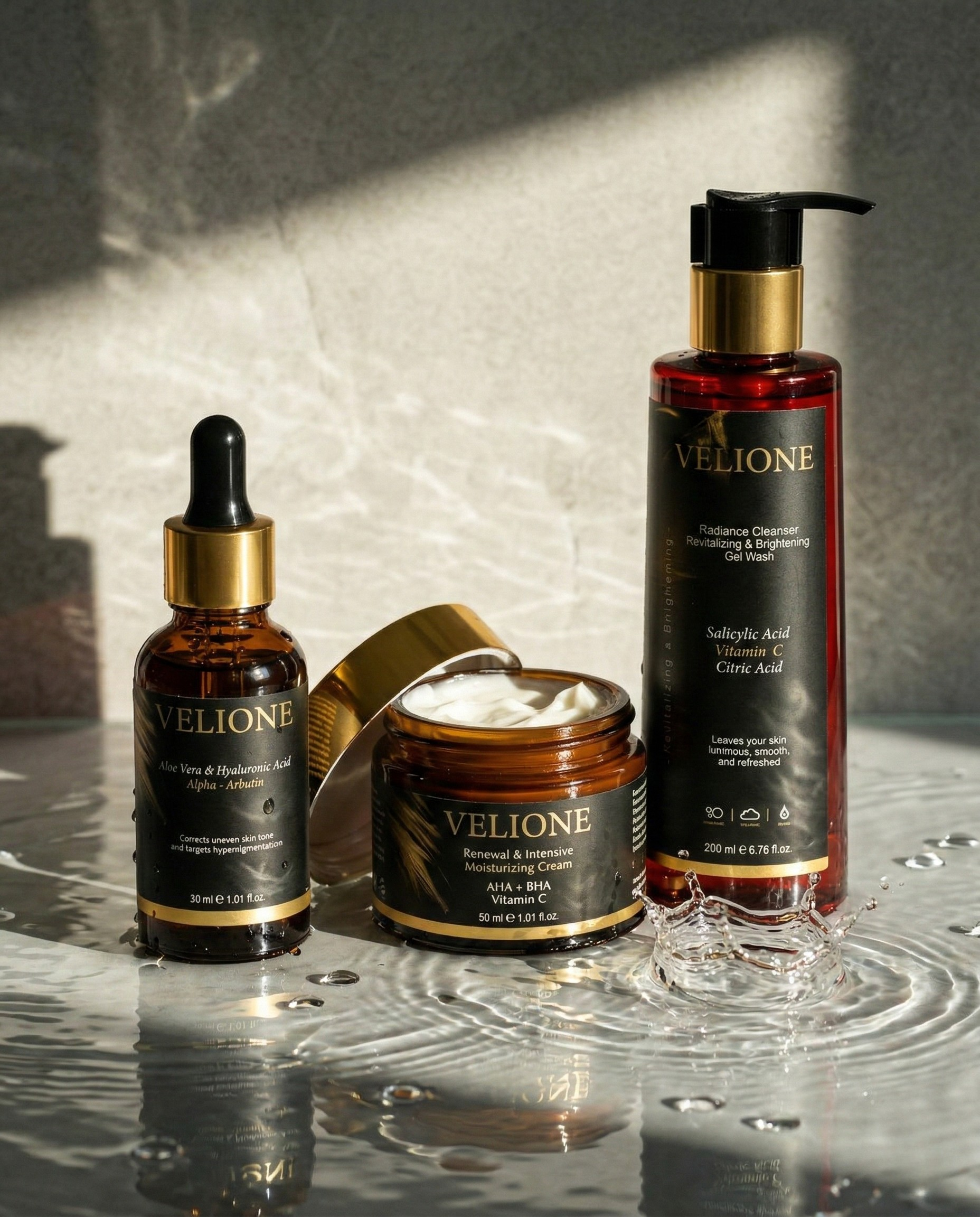 Velione Spot Removal Series - Special Set - Face Wash Gel, Serum, Cream