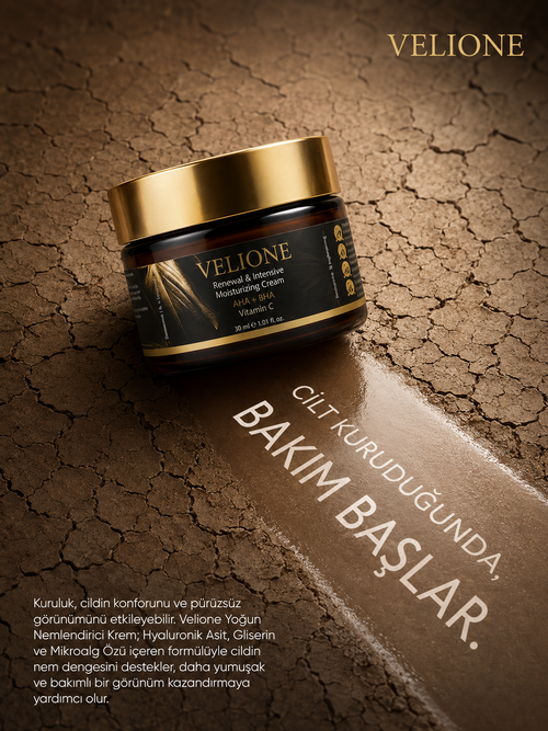 Velione AHA+BHA Yoğun Nemlendirici El & Yüz Kremi 50 ml – Dolgunlaştırıcı Bakım
