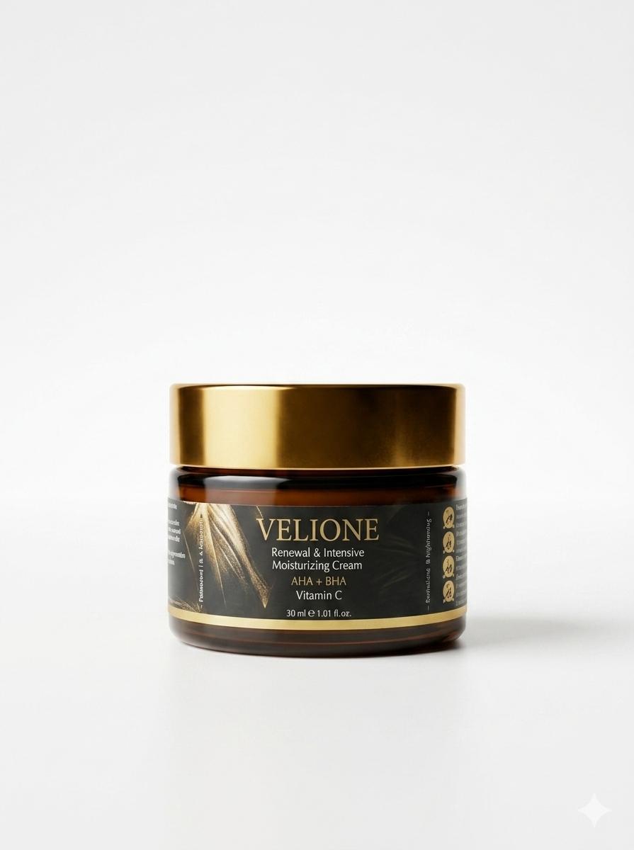 Velione AHA+BHA Yoğun Nemlendirici El & Yüz Kremi 50 ml – Leke Karşıtı & Dolgunlaştırıcı Bakım