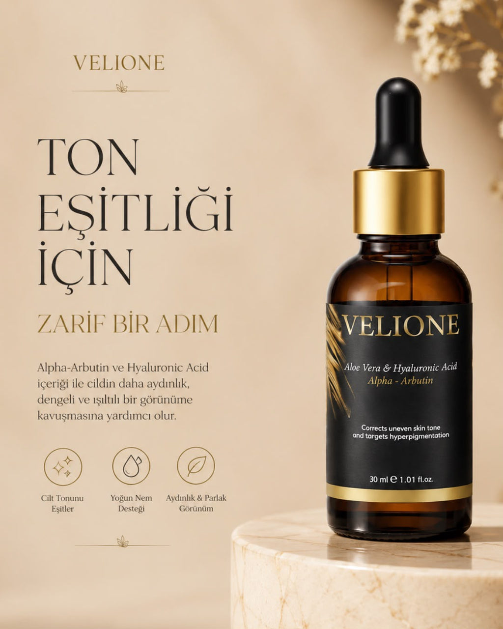 Velione Spot Removal Series - Special Set - Face Wash Gel, Serum, Cream